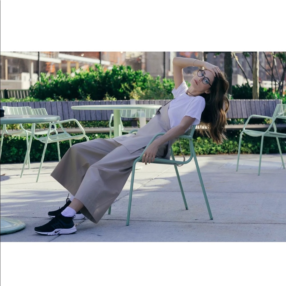 COS overalls in beige khaki